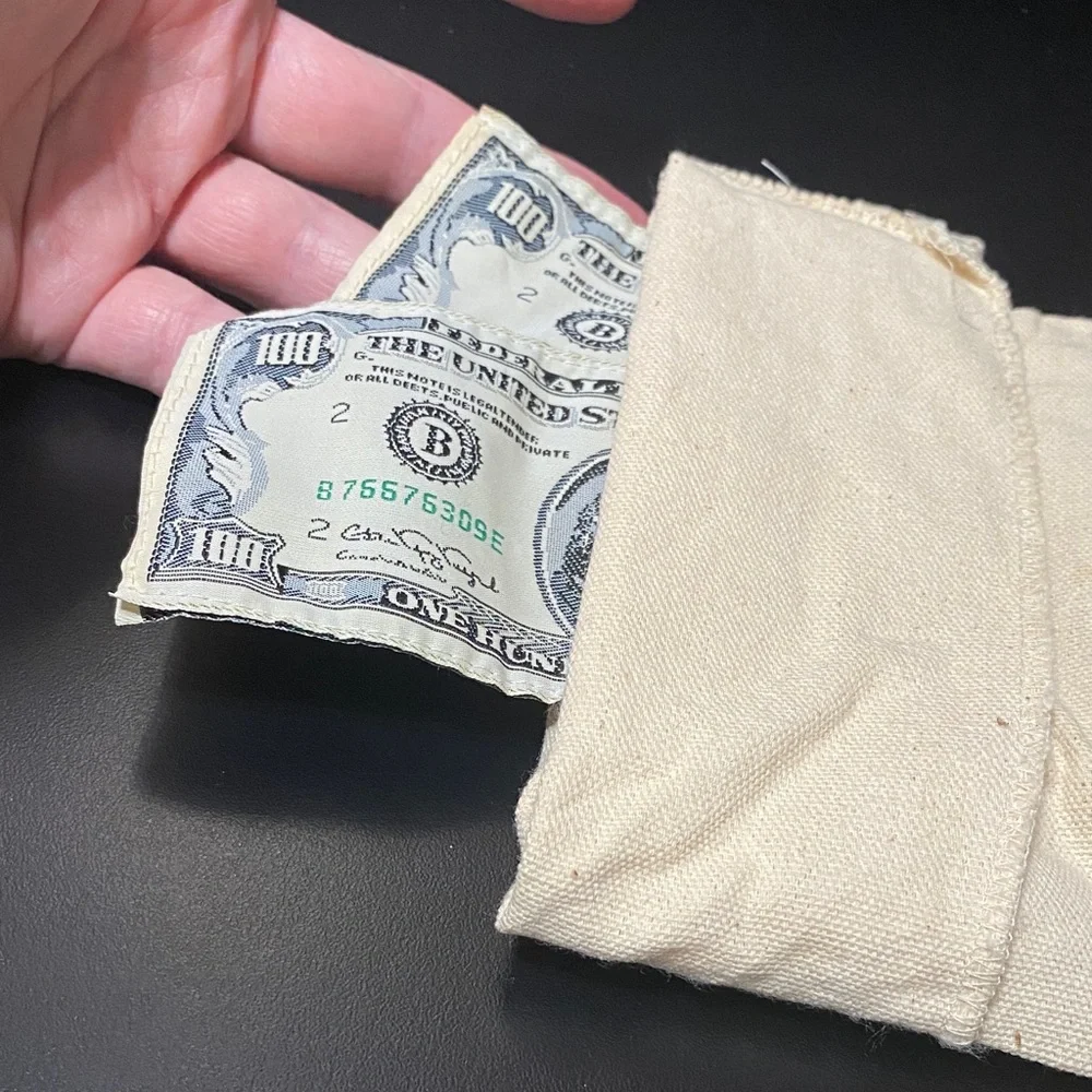 Vintage canvas money